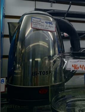 Hervidor de agua eléctrico BI-TOSH de 2 litros y 2000W de potencia