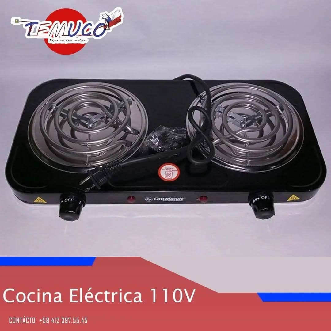 Cocina Eléctrica 2 Hornillas 110v Cowplandt