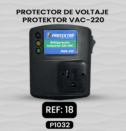 Protector de voltaje Protektor VAC-220 para equipos de refrigeración