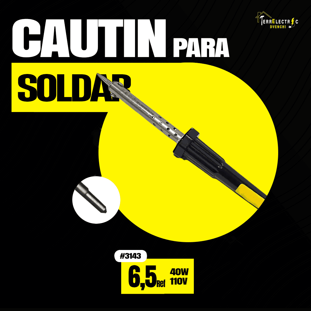 Cautín para soldar tipo lápiz de 40W y 110V