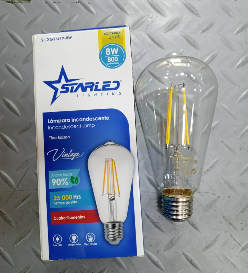 Bombillo LED Vintage Starled de 8W