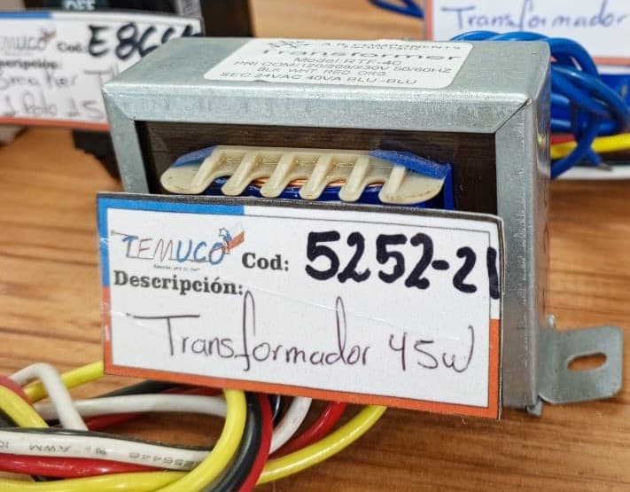 Transformador de control 40VA (45W), modelo RTR-40