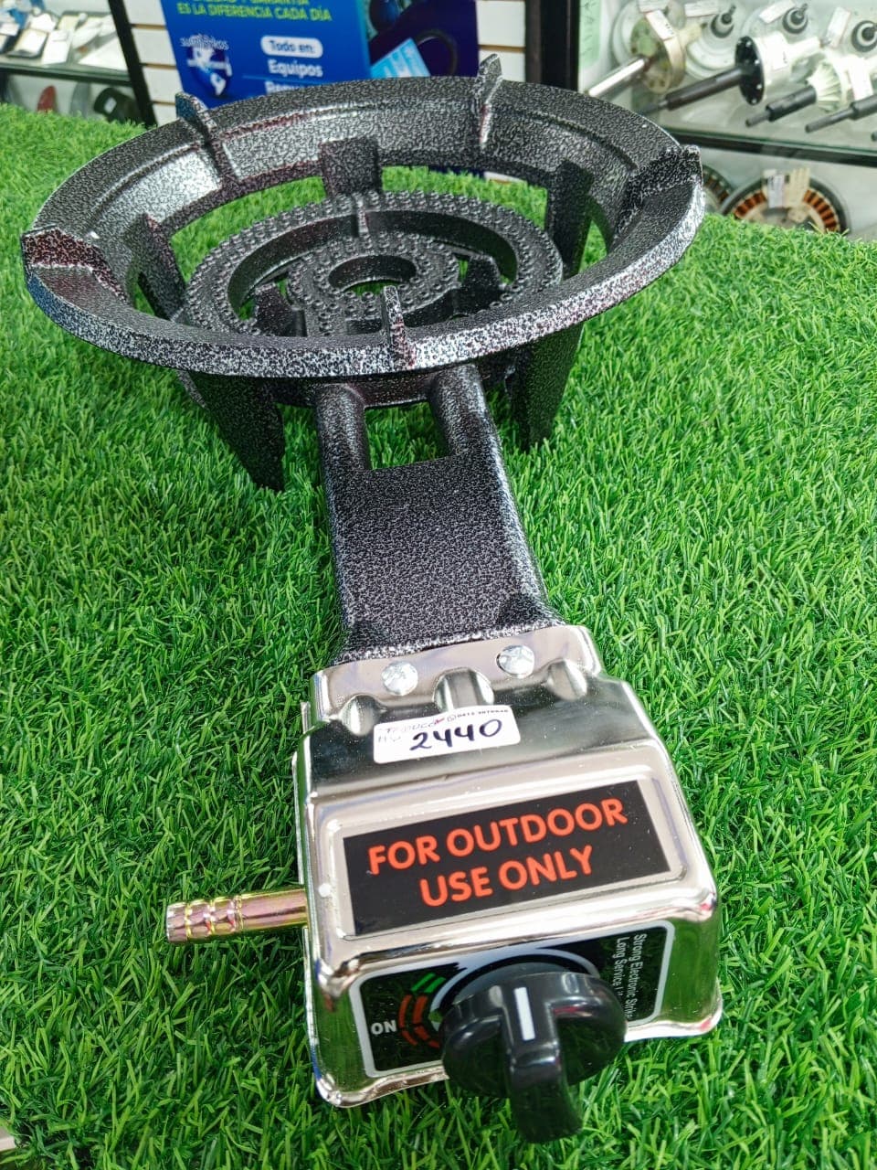 Quemador de gas de alta potencia para uso exterior