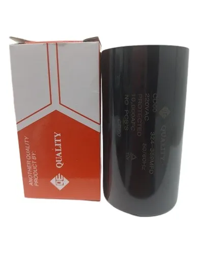 Capacitor de arranque Quality de 324-389 MFD y 220V