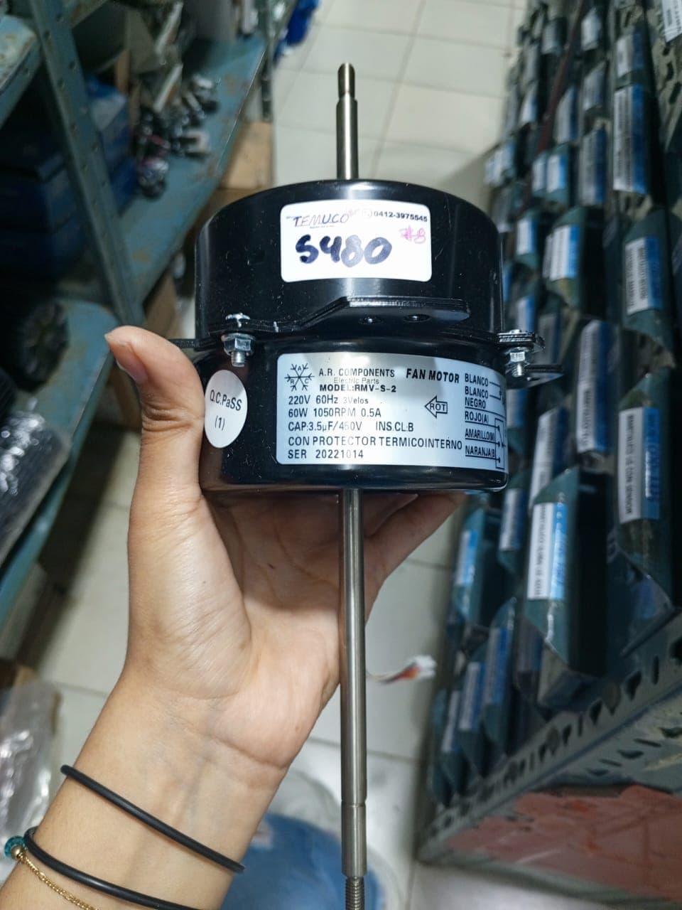 Motor de ventilador para aire acondicionado tipo Split