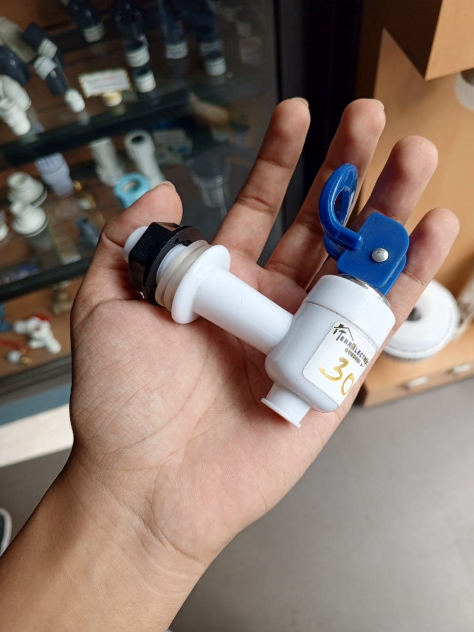 Grifo de repuesto para dispensador de agua con palanca azul