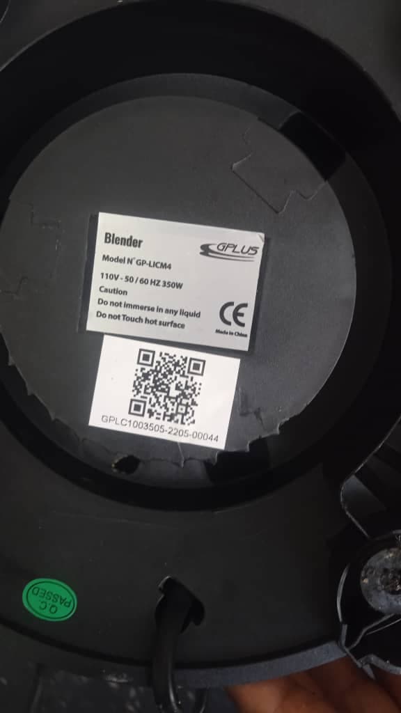 Base de motor de repuesto para licuadora GPLUS