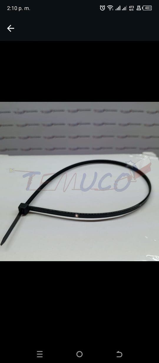 Tirrage de nylon color negro