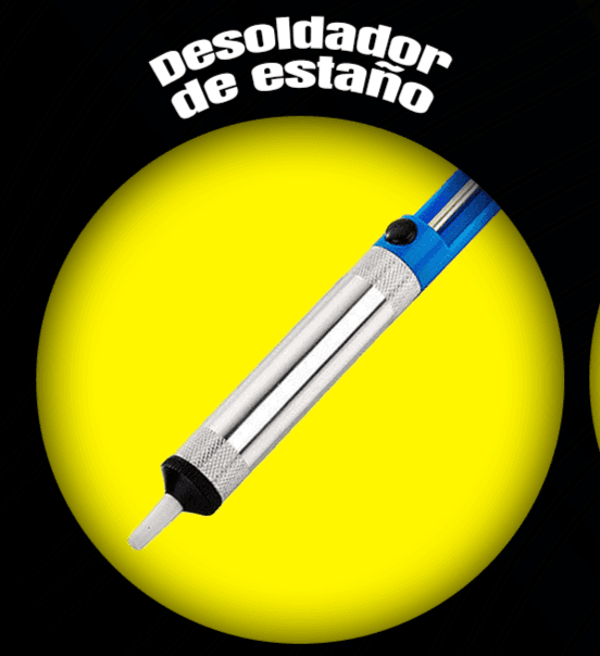 Desoldador de estaño manual tipo bomba de succión