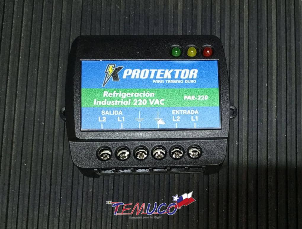 Protector de voltaje industrial Protektor PAR-220 para refrigeración a 220V