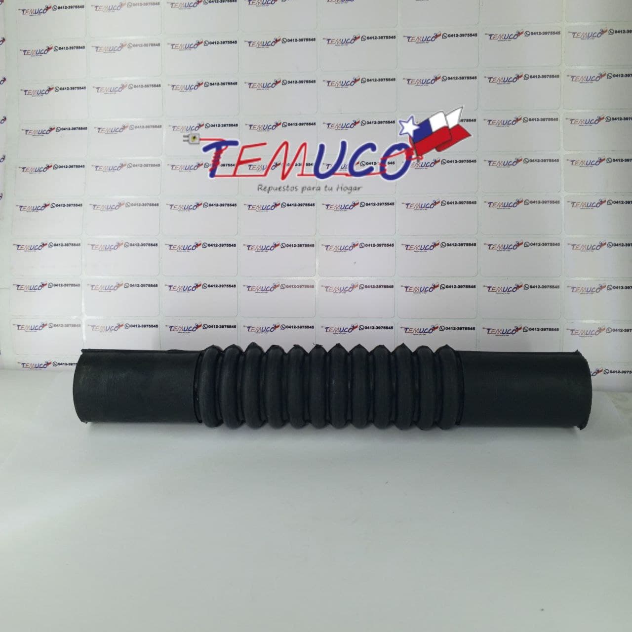 Manguera tina-bomba para lavadora con fuelle flexible