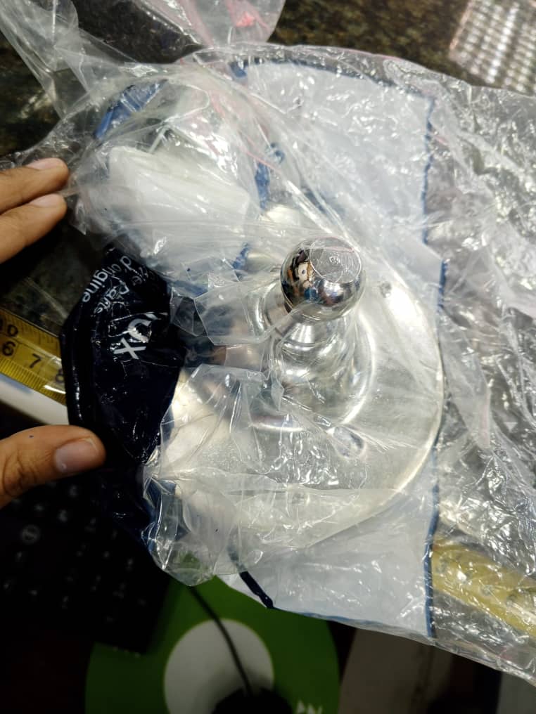 Bola de remolque (tow ball) de acero cromado de alta resistencia