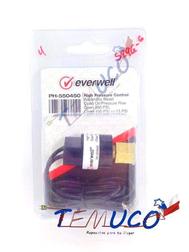 Presostato de alta presión Everwell