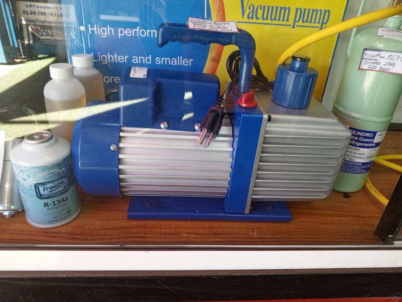 Bomba de vacío para refrigeración y A/C de 1/4 HP, 110V