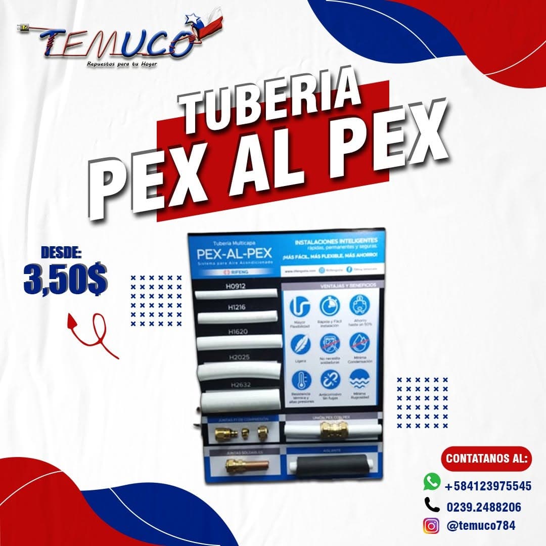 Tubería multicapa PEX-AL-PEX