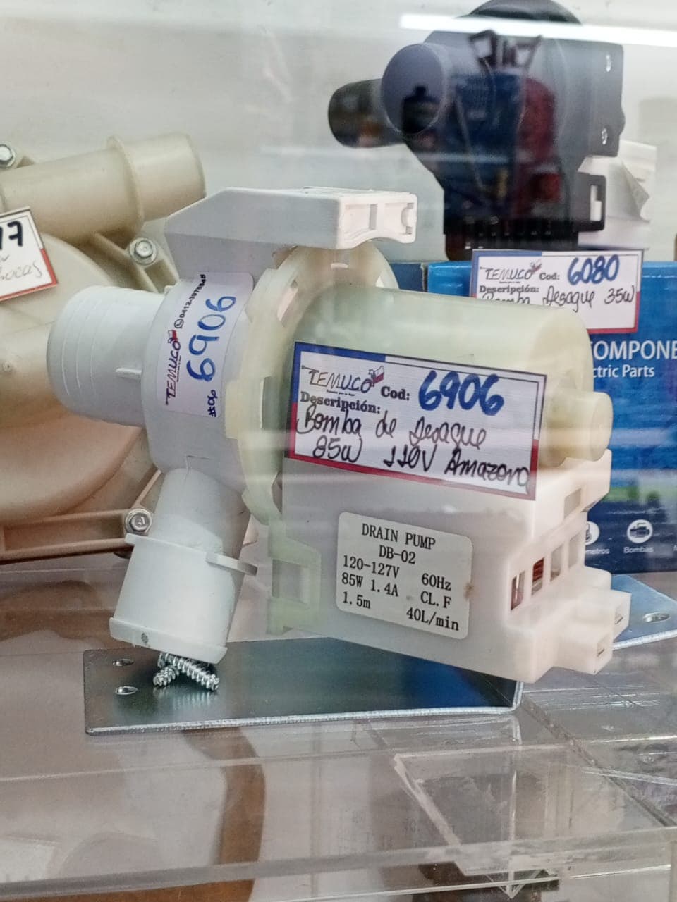 Bomba de drenaje universal para lavadora, 85W, 110V