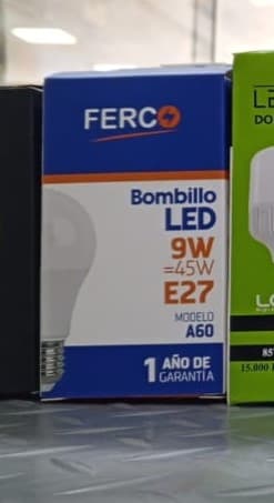 Bombilla LED Ferco de 9W (equivalente a 45W) con rosca E27