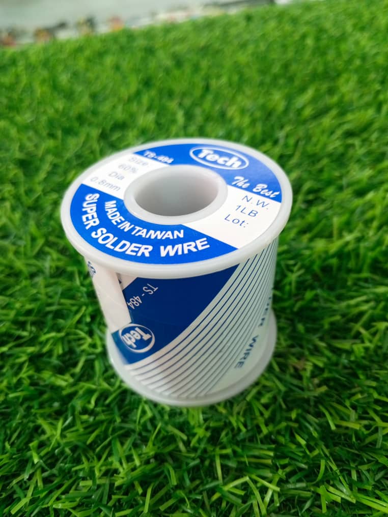 Estaño para soldar Tech 60/40 de 0.8mm en rollo de 1 libra (453g)