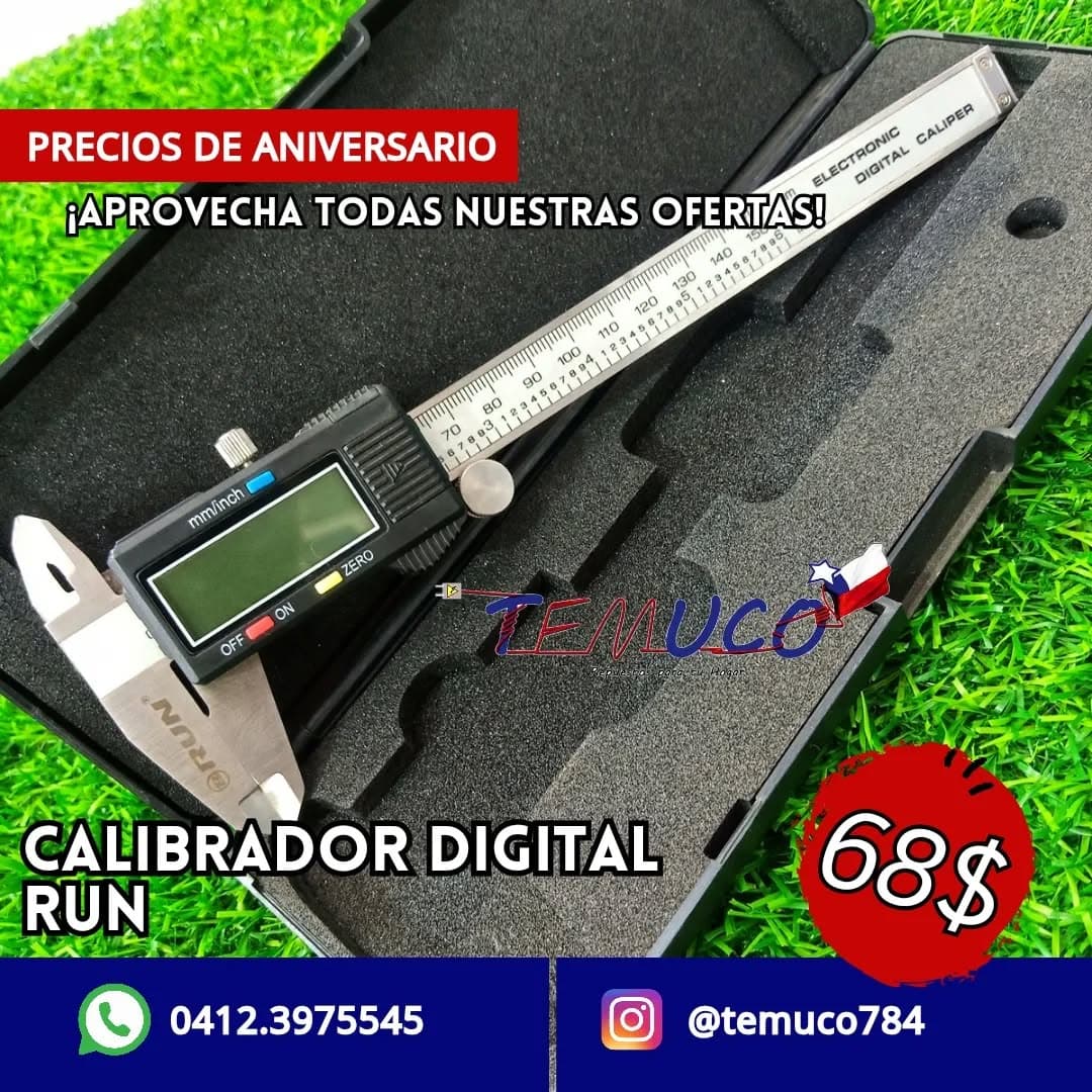 Calibrador digital (vernier o pie de rey) de 150mm / 6 pulgadas