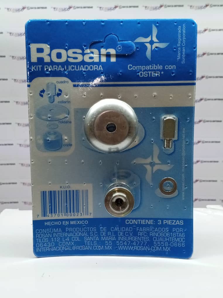 Kit de acople (piñón) de 3 piezas Rosan