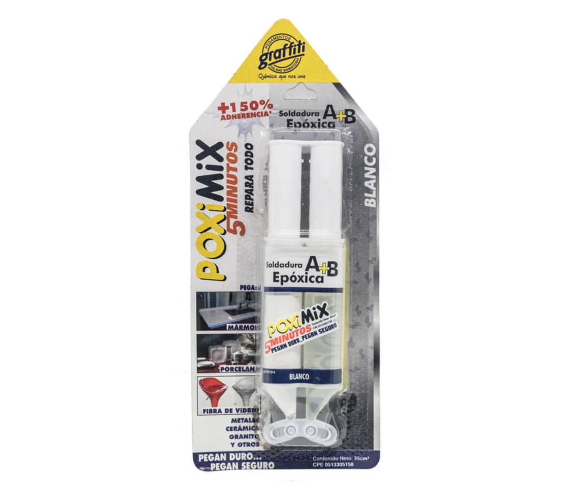 Poxi-Mix Soldadura Epóxica 5 Minutos