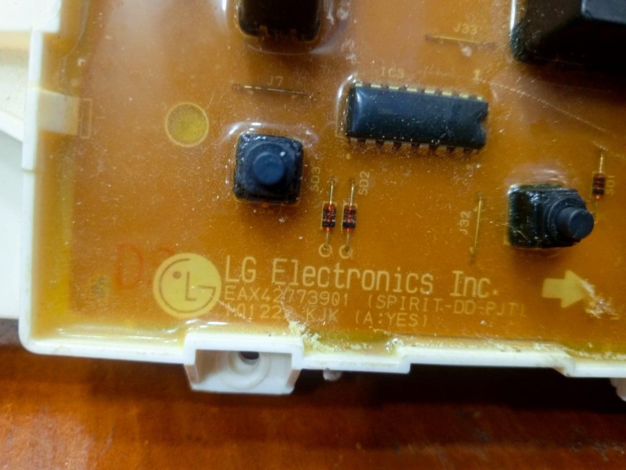 Tarjeta de control para lavadora LG