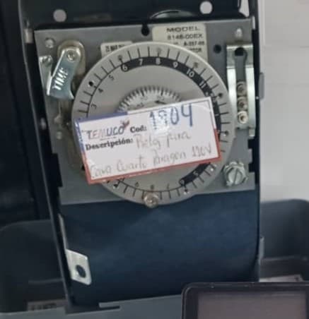 Reloj de descongelación electromecánico para cavas cuarto y refrigeración comercial