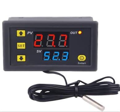 Controlador de temperatura digital programable con sonda (termostato).
