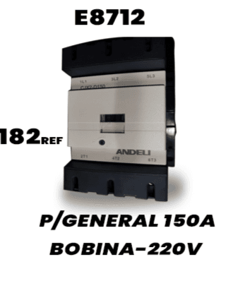 Contactor industrial trifásico Andeli de 150A