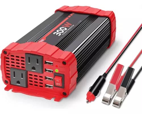 Potente inversor de corriente para auto de 300W