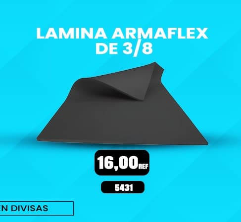 Lámina de aislante térmico Armaflex con 3/8