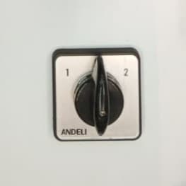 Conmutador selector rotativo ANDELI de 2 posiciones