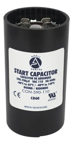 Capacitor de arranque de muy alta capacidad, 590-708µF y 110V