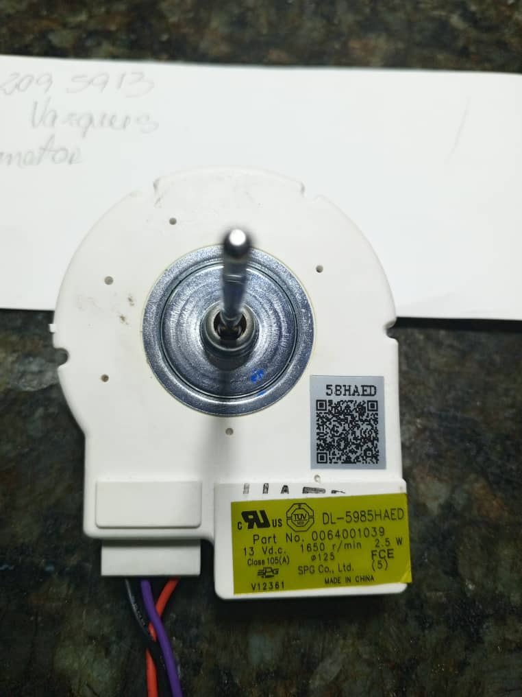 Motor de ventilador para nevera Bosch, Thermador y Gaggenau