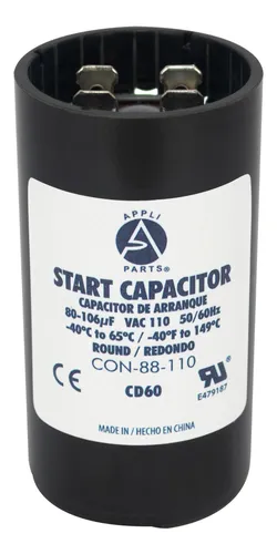 Capacitor de arranque 80-106µF y 110V