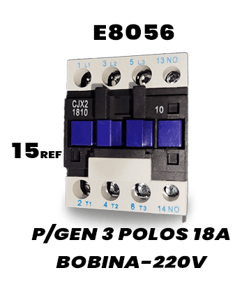 Contactor de potencia trifásico de 18A