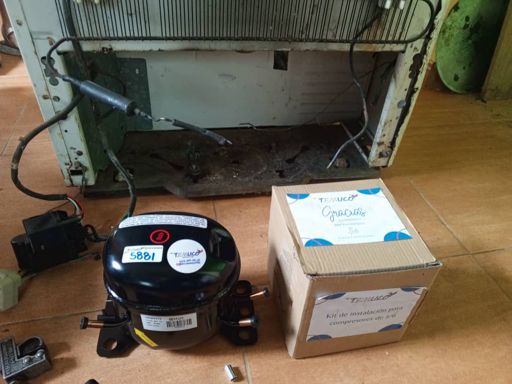 Kit completo de reparación de refrigeración con compresor de 1/6 HP
