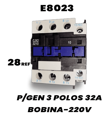 Contactor de potencia trifásico de 32A