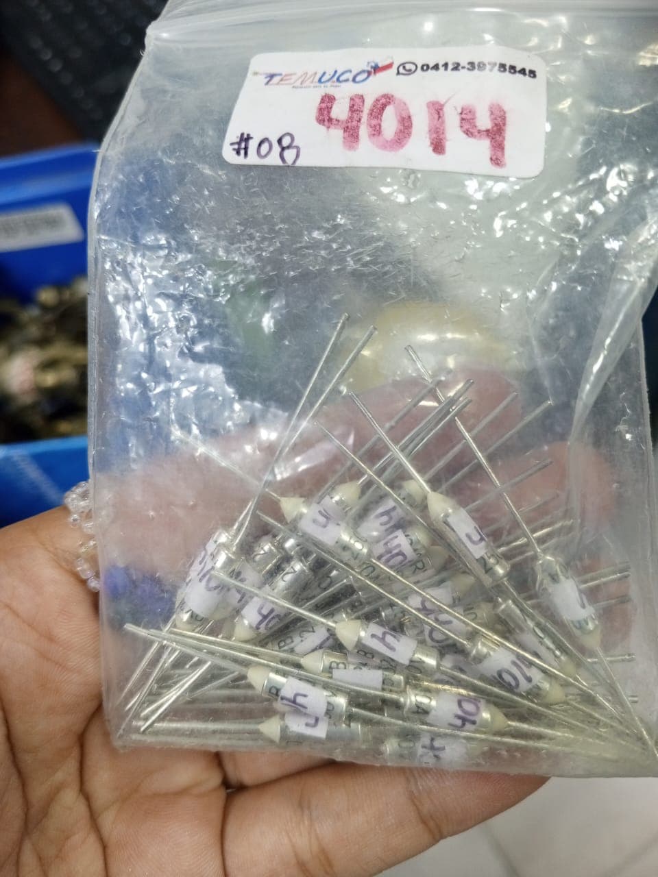 Fusibles térmicos axiales (termofusibles)