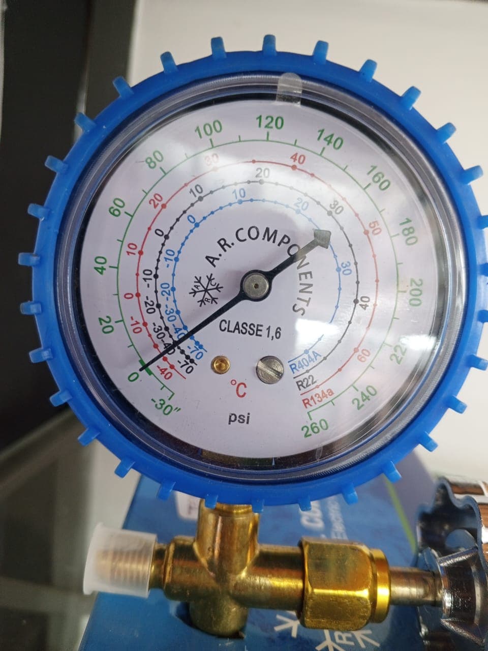 Manómetro de Baja Presión (Azul) A.R. Components