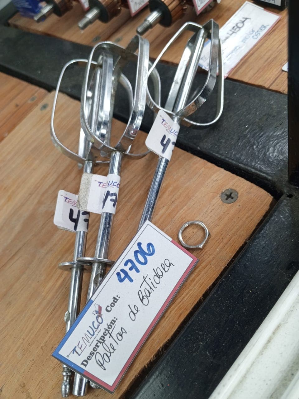 Juego de paletas de repuesto para batidora de mano
