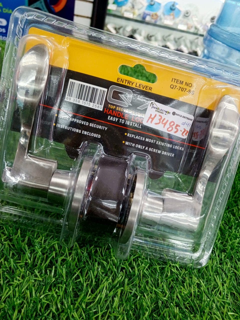 Cerradura de manija (manilla) tipo palanca para puerta