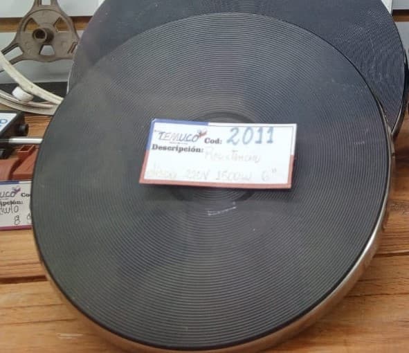 Repuesto de hornilla eléctrica tipo disco de 6 pulgadas (15cm)