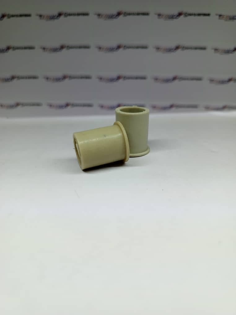 Buje de plástico (nylon) con pestaña para ejes