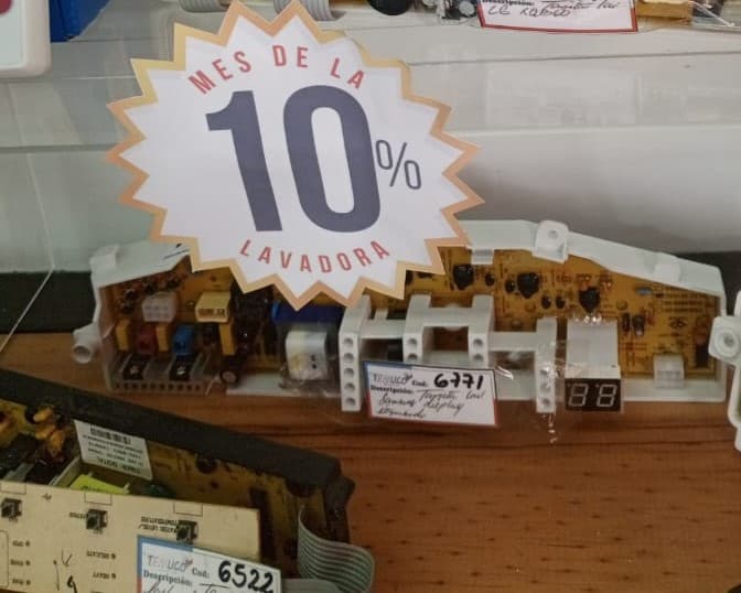 Tarjeta electrónica para lavadora Samsung con display digital