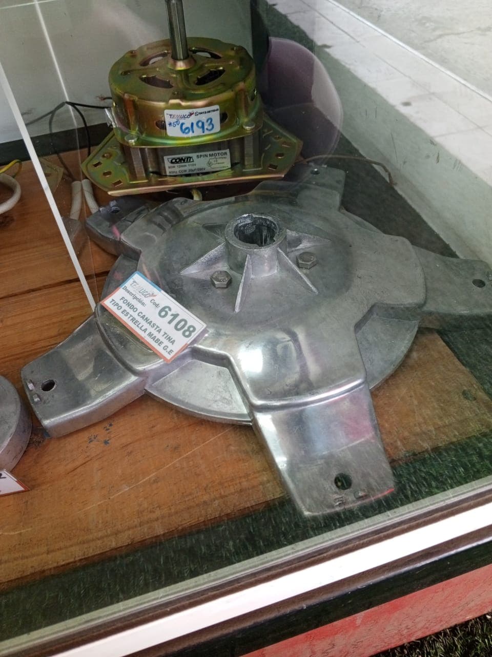 Base de canasta o "estrella" para lavadora