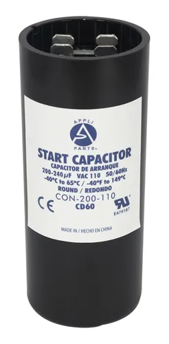 Capacitor de arranque de 200-240µF y 110V