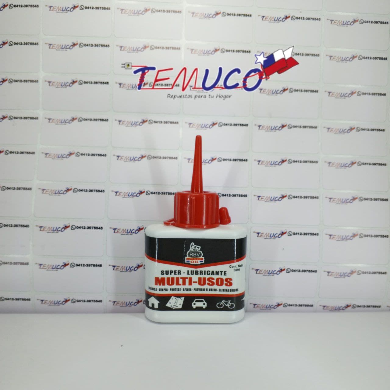 Aceite lubricante multiusos RBV Oil en gotero de 30ml