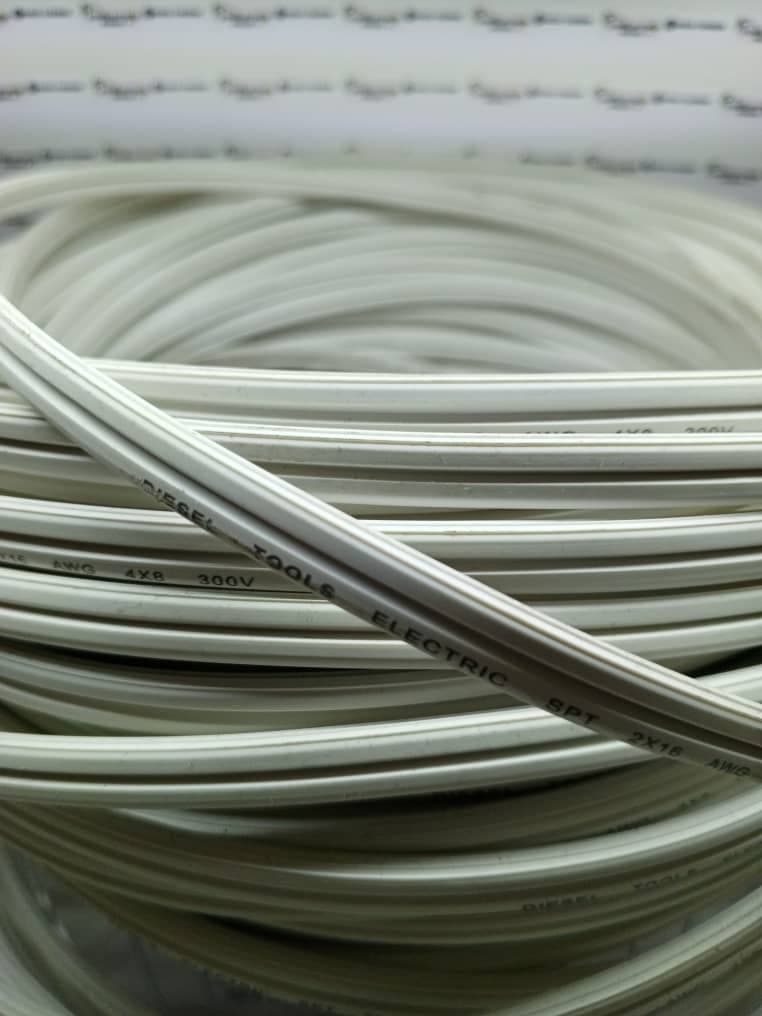 Rollo de cable eléctrico paralelo (dúplex) calibre 2x16 AWG