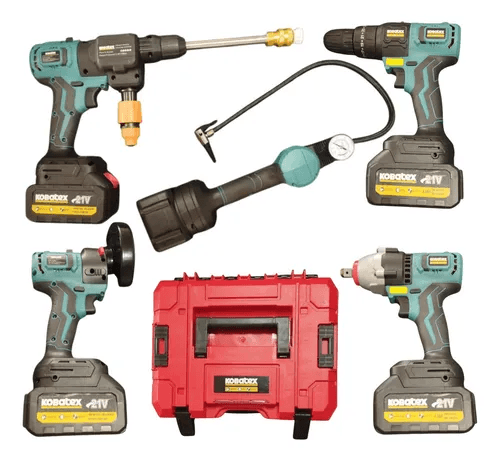 Kit de taladro atornillador inalámbrico Kobatex